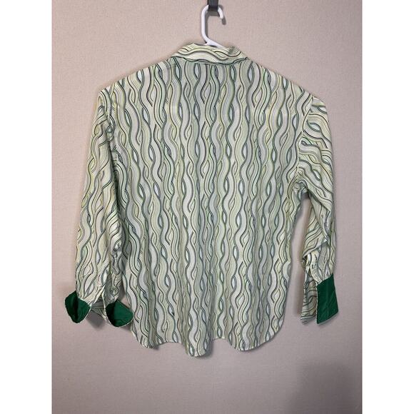 Raw Blue Nu Realms shirt Mens 3XL Multi Colored Striped Button Down Cuff Sleeves - Picture 10 of 14